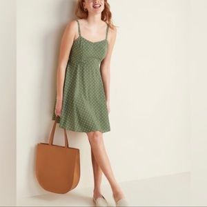 Old navy green polka dot dress
